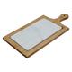 Premier Housewares White Marble & Bamboo Cheese Board - Natural