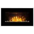 Fine Elements 1.8kW Wall Mounted Fire with Pebbles & Flame Effect - Black