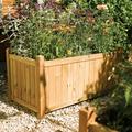 Rowlinson Rectangular Wooden Garden Planter