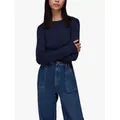 Whistles Annie Sparkle Crew Neck Jumper, Navy