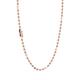 Rebecca My World Rose Gold Milled Ball Necklace - Rose Gold