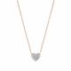 Nomination Rose Gold Crystal Heart Easychic Necklace