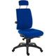 Teknik Ergo Plus Executive Operator Office Chair with Back Support and Headrest - Blue