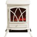 Fine Elements 2kW Electric Stove Heater with Flame Effect - White