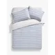 John Lewis Pacific Stripe Seersucker Duvet Cover Set