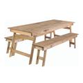 Tramontina Rustic Set Table and Bench Naturalle