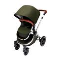 Ickle Bubba Stomp V4 All in One Travel System with Isofix Base - Woodland on Chrome with Tan Handles