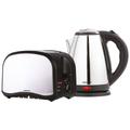 Daewoo SDA1713GE 1.8L Jug Kettle and 2-Slice Toaster Set - Polished Stainless Steel