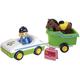 Playmobil 70181 1.2.3 Car With Horse Trailer For Children 18 Months+