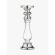 John Lewis Glass And Aluminium Pillar Candle Holder, 30cm