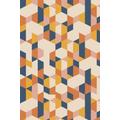 Eco-Friendly Retro Geometric Wallpaper
