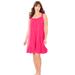 Plus Size Women's Sleeveless Terry Lounger by Dreams & Co. in Pink Burst (Size M)