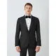 John Lewis Peak Lapel Basket Weave Dinner Jacket, Black