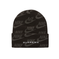 Supreme Nike Jacquard Logos Beanie Black