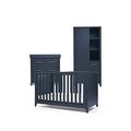 Mamas & Papas Melfi Cot Bed, Dresser Changer And Storage Wardrobe - Midnight Blue