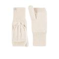 Heat Holders Ash Cable Knit Converter Mittens - Cream, Cream, Women