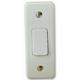 Honeywell K4841Whi Plate Switch, Spdt, 1 Gang, 10A