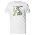 Teeblox Map Of Uk Travel Guide Tee Men's -Image by Shutterstock White L