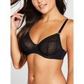 Freya Starlight Underwired Hero Balcony Side Support Bra- Black, Black, Size 34, Women