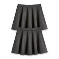 Everyday Girls 2 Pack Woven Skater School Skirts - Grey, Grey, Size Age: 3-4 Years, Women