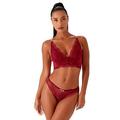 Gossard Superboost Deep V Bralet - Raspberry, Raspberry, Size 36D, Women