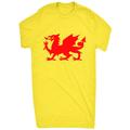 Gifteepix Red Welsh Dragon For Kids Yellow L (12-13 Years)