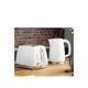 Russell Hobbs Groove Kettle & Toaster Bundle - White