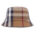 Burberry Check Cotton Canvas Bucket Hat Birch Brown