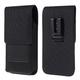 DFV mobile Case Metal Belt Clip Vertical Textile and Leather with Card Holder for Nokia Lumia 925.2 (Nokia Catwalk) Black