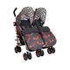 Cosatto Supa Dupa Twin Stroller - Charcoal Mister Fox, Multi