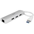 StarTech.com 3 Port USB Hub Aluminum Compact USB 3.0 Hub for Mac