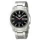 Seiko 5 Automatic Black Dial Stainless Steel Mens Watch SNK795K1