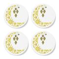 Eid Mubarak Pattern Moon And Lamps Coaster Set