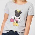 Disney Mickey Mouse Minnie Mouse Back Pose Women's T-Shirt - Grey - L