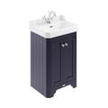 Hudson Reed Old London Twilight Blue 560mm Free Standing 2-Door Cabinet & 1 Tap Basin MDF MFC LOF373