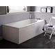 Nuie Linton 1700mm x 750mm White Square Single-Ended Bath NBA410