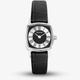 Sekonda Heritage 1970s Silver & Black Leather Strap Watch 40358