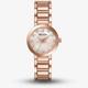 Bulova Ladies futuro Rose Gold Plated & Mother Of Pearl Dial Watch 97P132