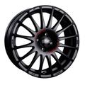 OZ Racing Superturismo GT Alloy Wheels in Matt Black Red Lettering Set of 4 - 18x8 Inch ET35 5x112 PCD 75mm Centre Bore Matt Black Red Lettering, Black