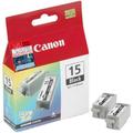 Canon BCI-15BK Black Ink Cartridge (Twin Pack)