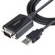 StarTech.com 3ft (1m) USB to Serial Cable with COM Port Retention DB9 Male RS232 to USB Converter USB to Serial Adapter for PLC/Printer/Scanner Prolific Chipset Windows/Mac