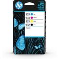 HP 932 Black/933 Cyan/Magenta/Yellow 4-pack Original Inks Standard Yield Pigment-based ink Pigment-based ink 8.5 ml 4 ml 4 pc(s)