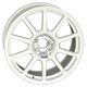 Braid Fullrace A Wheels in White Set of 4 - 18x8 Inch ET42 4x108 PCD 65.1mm Centre Bore White, White