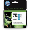 HP 712 3-pack 29-ml Cyan DesignJet Ink Cartridge. Cartridge capacity: Standard Yield Colour ink type: Dye-based ink Supply type: Combo pack Colour ink volume: 29 ml Quantity per pack: 3 pc(s)