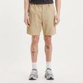 Tan Straight Leg Cotton Chino Shorts