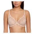 Playtex Womens Flower Elegance Full Cup Bra - Beige Cotton - Size 34B