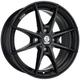 Sparco Wheels Trofeo 4 Alloy Wheels in Matt Black Set of 4 - 15x6 Inch ET42 4x108 PCD 63mm Centre Bore Matt Black, Black