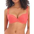 Freya Womens Signature Padded Plunge Bra - Pink Nylon - Size 34D