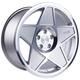 3SDM 0.05 Alloy Wheels in Silver/Cut Set of 4 - 17x8 Inch ET35 5x114 PCD, Silver