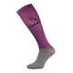 Comodo Womens Ladies Microfibre Knee High Horse Riding Equestrian Socks - Purple Cotton - Size UK 2-3.5